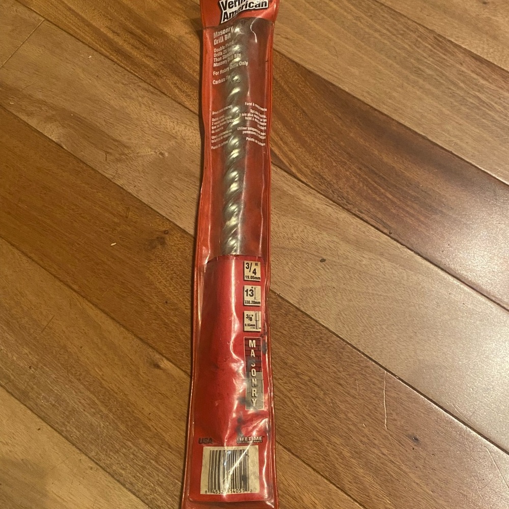 Vermont American Masonry Drill Bit - Silver/Red